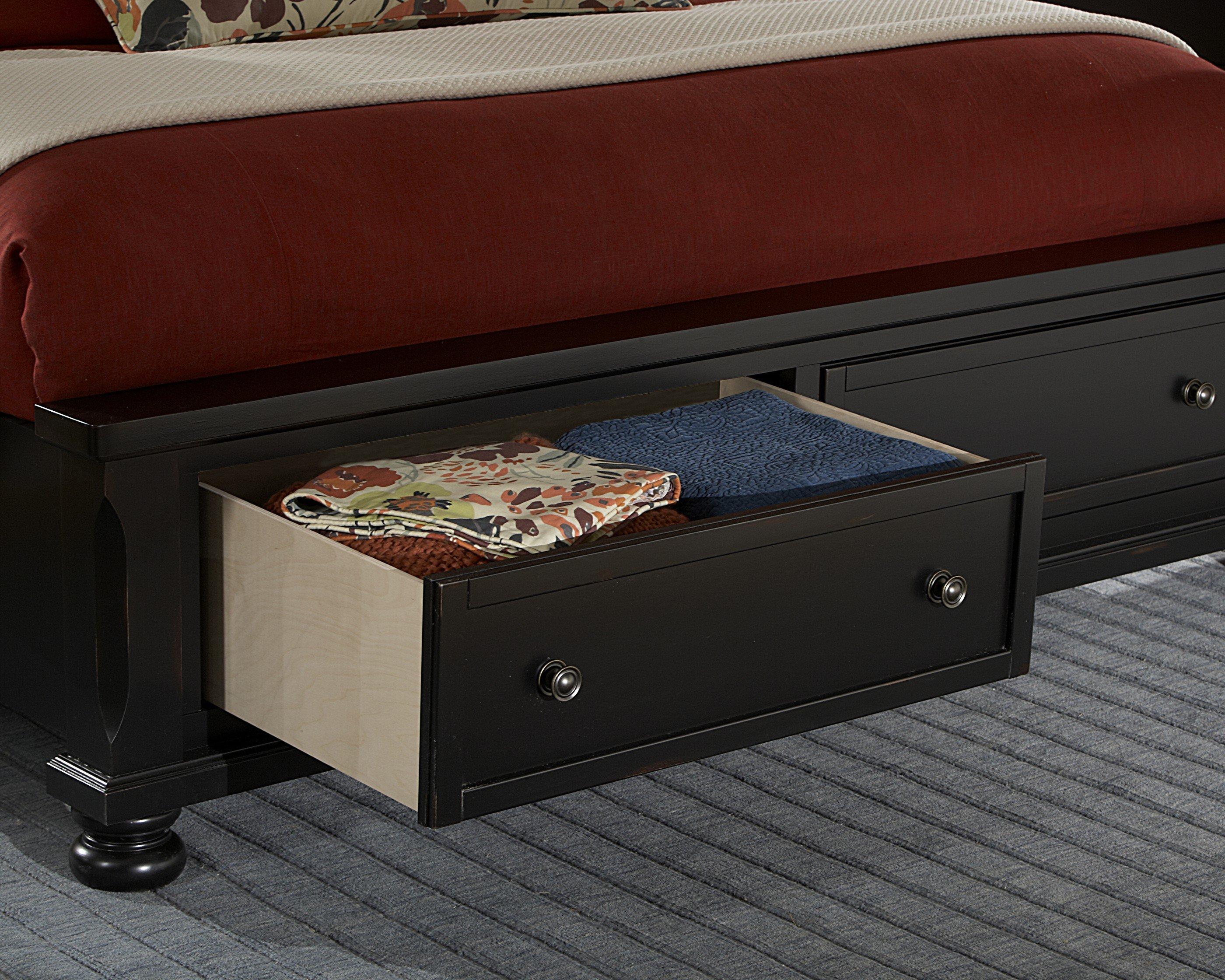 Vaughan Bassett Reflections King Storage Bed with Sleigh Headboard